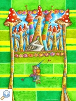 Artikelbild: Kunst für Kinder, Poster, Seiltanz, Tanz, Verliebtes Pärchen, Clowns, Taufgeschenk