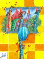 Artikelbild: Bilder Kinderzimmer, Poster, Heißluftballon, Ballonfahrt, Geschenk zur Geburt
