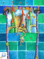 Artikelbild: Kunst für Kinder, Poster, Clown, Zirkus, Seiltanz, Geschenk zur Geburt