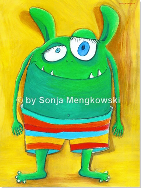 Herr Vonundzu - Serie: Pastellbilder Motive fürs Kinderzimmer - ©Sonja Mengkowski