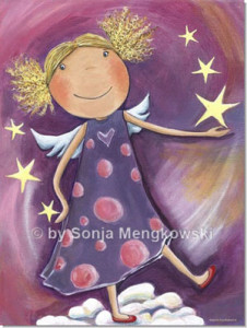 Acrylbilder Serie Motiv: Blonder Engel Acrylbilder Serie: Motiv: Blonder Engel