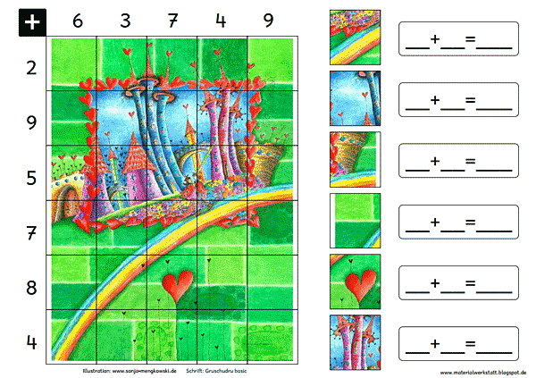 Grundschule Rechenspiele Zahlenraum 20 Regenbogen