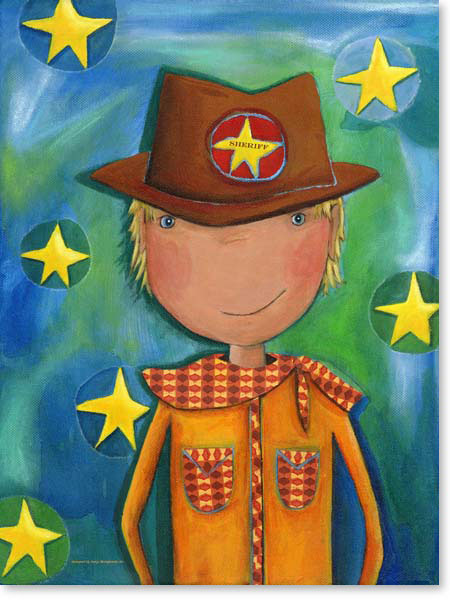 SHERIFF COWBOY - Acrylbild - ©Sonja Mengkowski