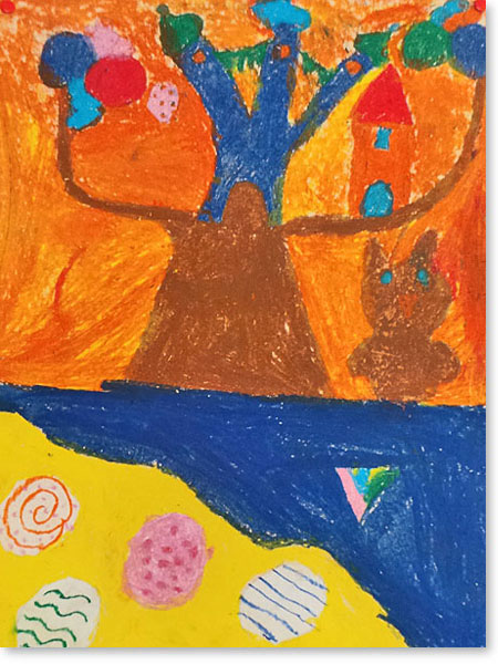 Kinderbild Motiv: Eulen Stadt von Annica B.